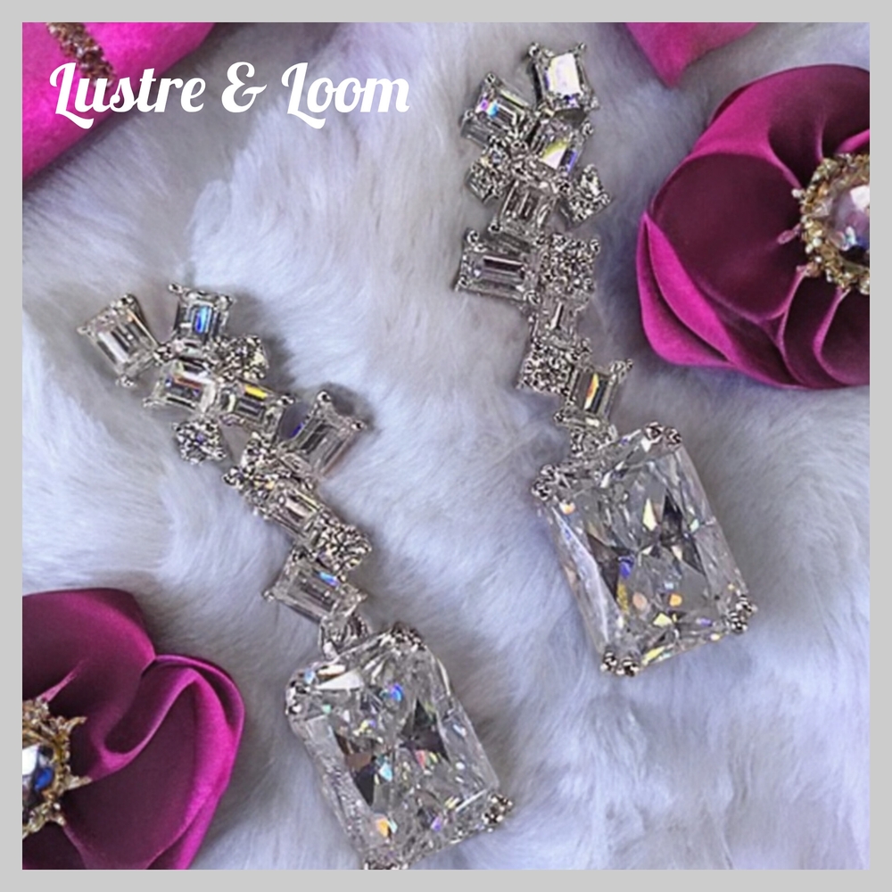 Silver Crystal Earrings